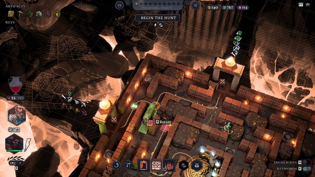 Minos review – Theseus can have the minotaur, this roguelike tower defense gets just too punishing