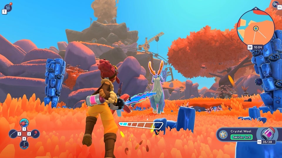 Lou's Lagoon gathering resources with Swirler