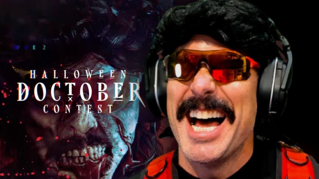 Dr Disrespect responds to fan Doctober Halloween costumes: “Lamborghini accident?”